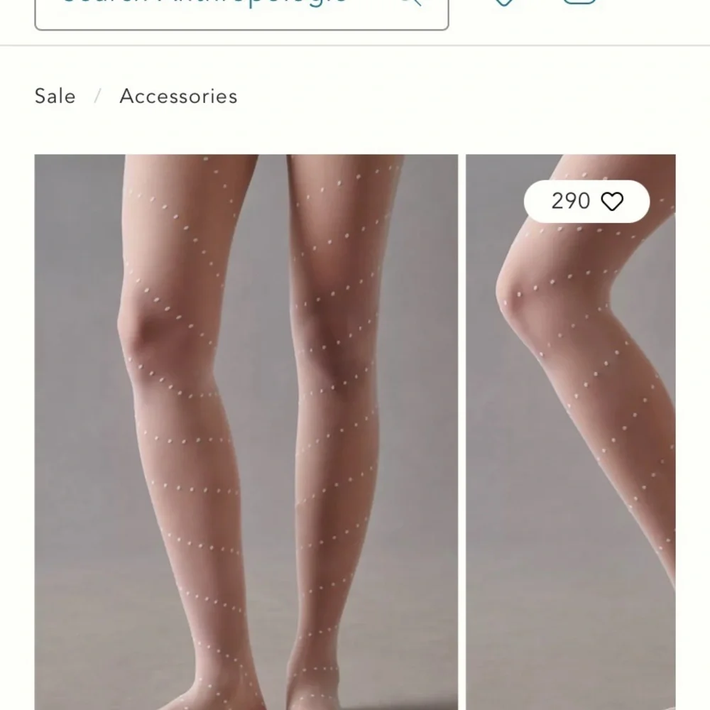 Anthropologie Swiss dot tights size large new in package